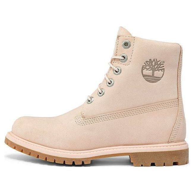 (WMNS) Timberland Paninara Collarless 6 Inch Waterproof Boots 'Light Pink Nubuck' A2KQM662 sold by KicksCrew