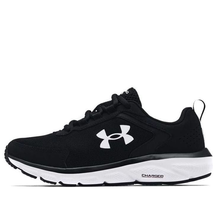 (WMNS) Under Armour Charged Assert 9 Wide 'Black White' 3024862-001 sold by KicksCrew