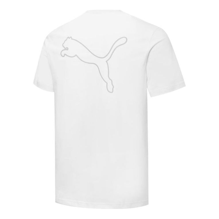PUMA Back Big Logo Tee 'White' 671961-02 sold by KicksCrew