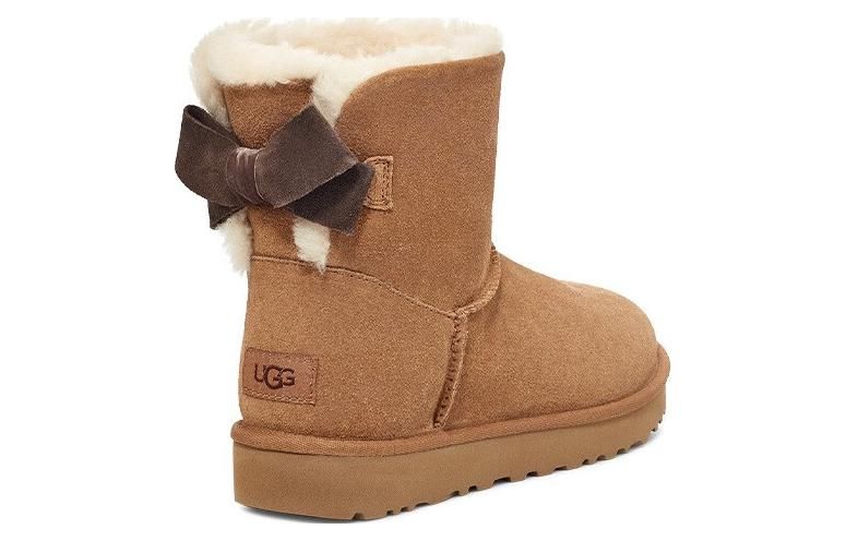 (WMNS) UGG Mini Bailey Suede Bow for 'Chestnut' 1153514-CHE sold by KicksCrew product image thumbnail 3