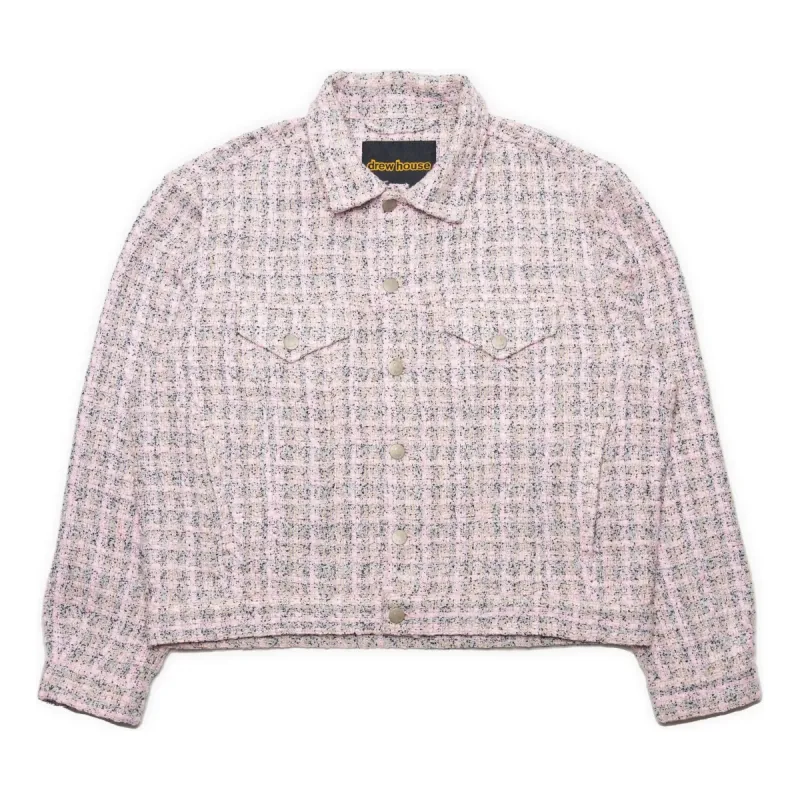 Drew House Boucle Mascot Oversized Trucker Jacket 'Pink' DR-SS22-436 sold by KicksCrew