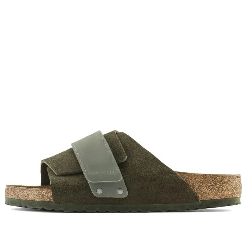 Birkenstock Kyoto Suede Leather Sandals 'Thyme' 1023831 sold by KicksCrew