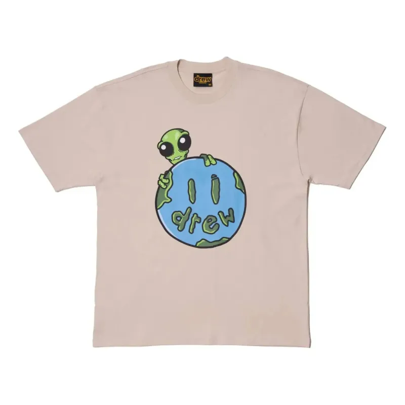 Drew House Allen The Alien T-shirt 'Beige' DR-FW21-022 sold by KicksCrew