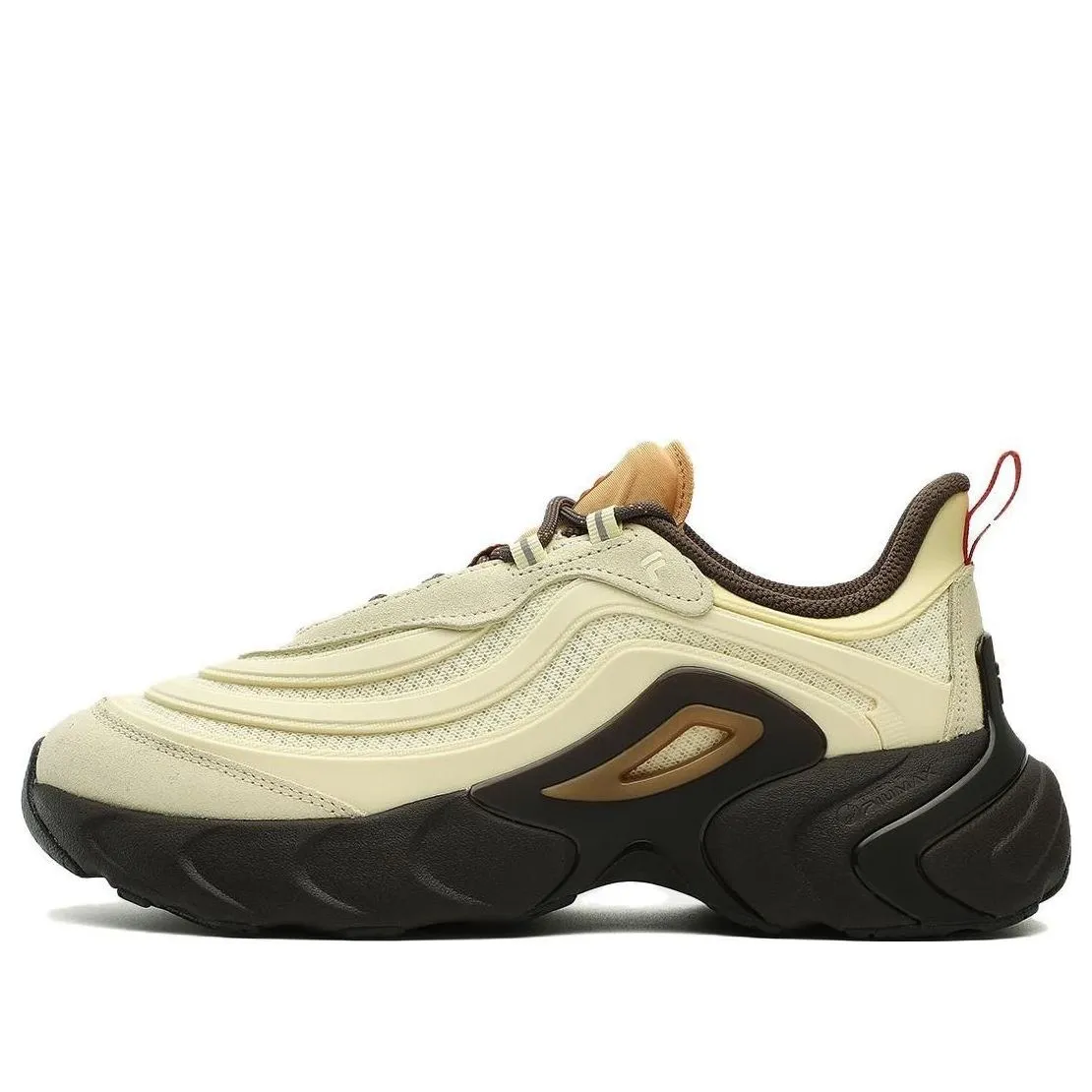 (WMNS) FILA FUSION Ray 4 Sneakers 'Cream White Orange' T12W331108FLB sold by KicksCrew