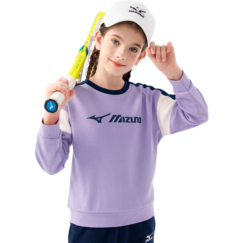 (GS) Mizuno Casual Sweater 'Purple' 32CA3957 sold by KicksCrew product image thumbnail 2