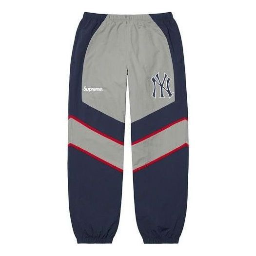 Supreme x New York Yankees Track Pants 'Grey Navy' SUP-FW21-151 sold by KicksCrew