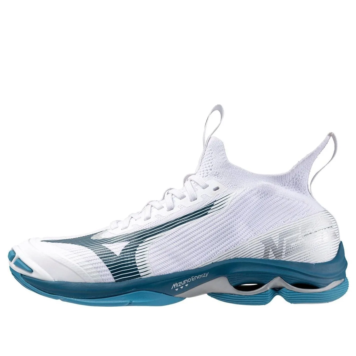 Mizuno Wave Lightning Neo 2 'White Sailor Blue' V1GA220221 sold by KicksCrew