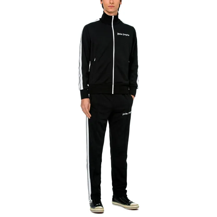 Palm Angels SS21 Classic Track Jacket 'Black White' PMBD001R21FAB0011001 sold by KicksCrew product image thumbnail 3
