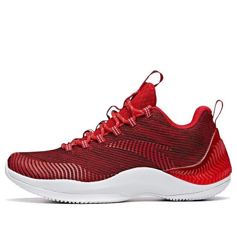 ANTA Low Top Basketball Shoes 'Red White' 11941304L-6 sold by KicksCrew