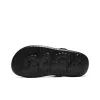(WMNS) Skechers Beach Sandals 'Black' 114806-BBK sold by KicksCrew