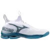 Mizuno Wave Lightning Neo 2 'White Sailor Blue' V1GA220221 sold by KicksCrew