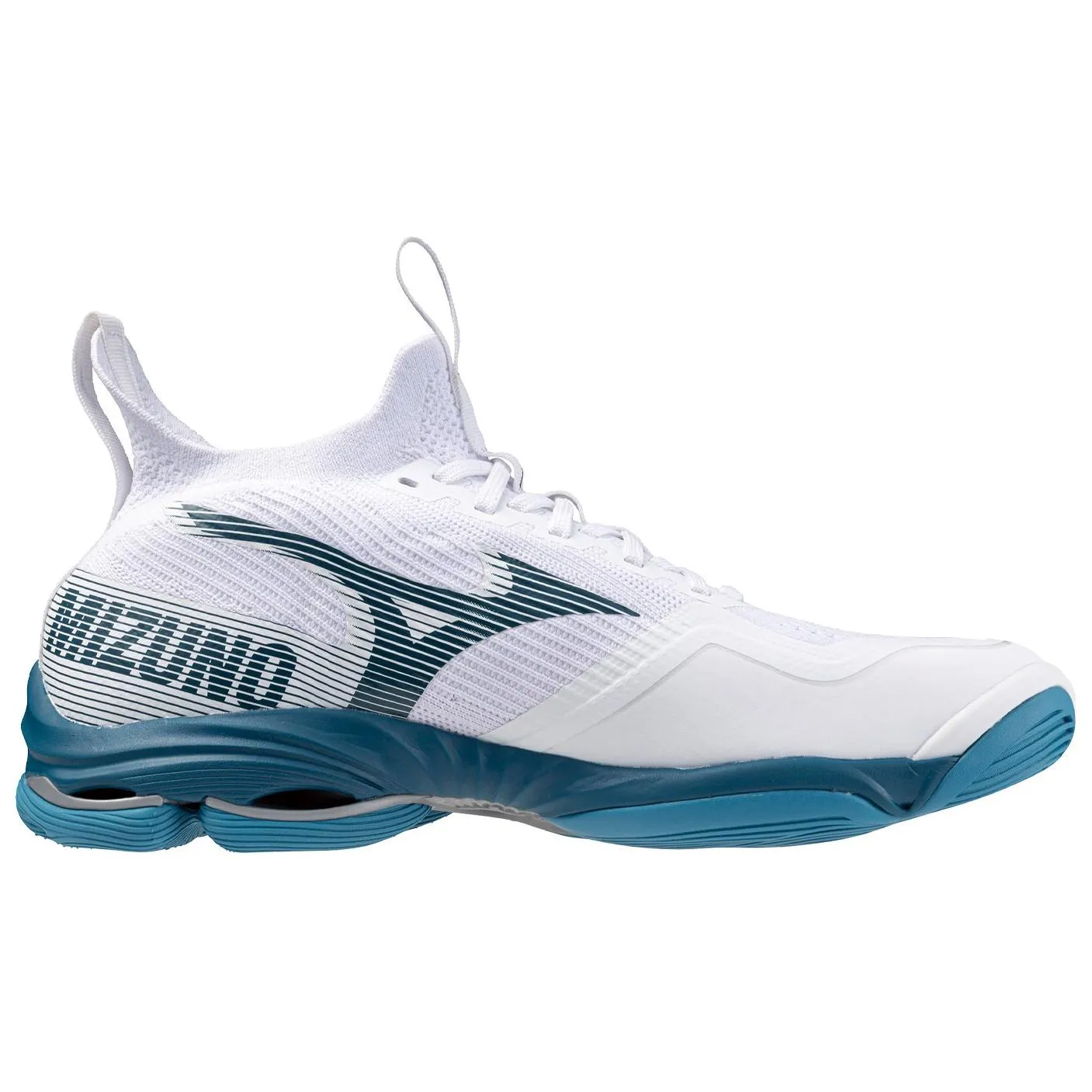 Mizuno Wave Lightning Neo 2 'White Sailor Blue' V1GA220221 sold by KicksCrew product image thumbnail 2