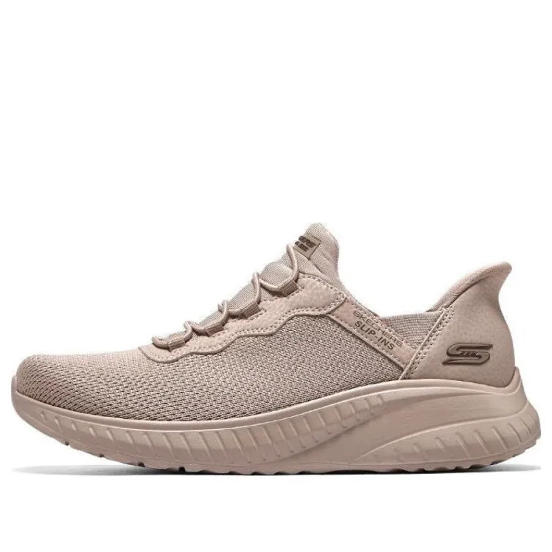 (WMNS) Skechers Slip-ins Bobs Sport Squad Chaos 'Wonder Mauve' 117500-TAN sold by KicksCrew