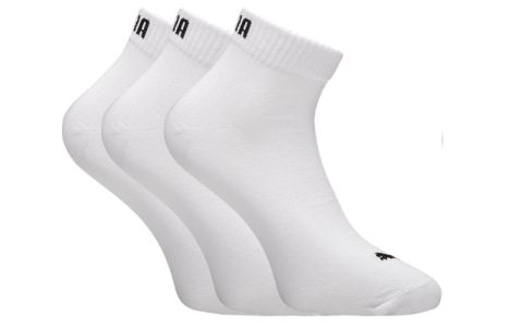 PUMA Quarter Sock 3 Pairs 'White Black' 906915-03 sold by KicksCrew