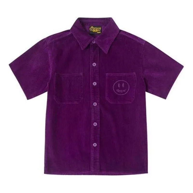 Drew House Corduroy Shirt 'Dark Purple' DR-FW20-203 sold by KicksCrew