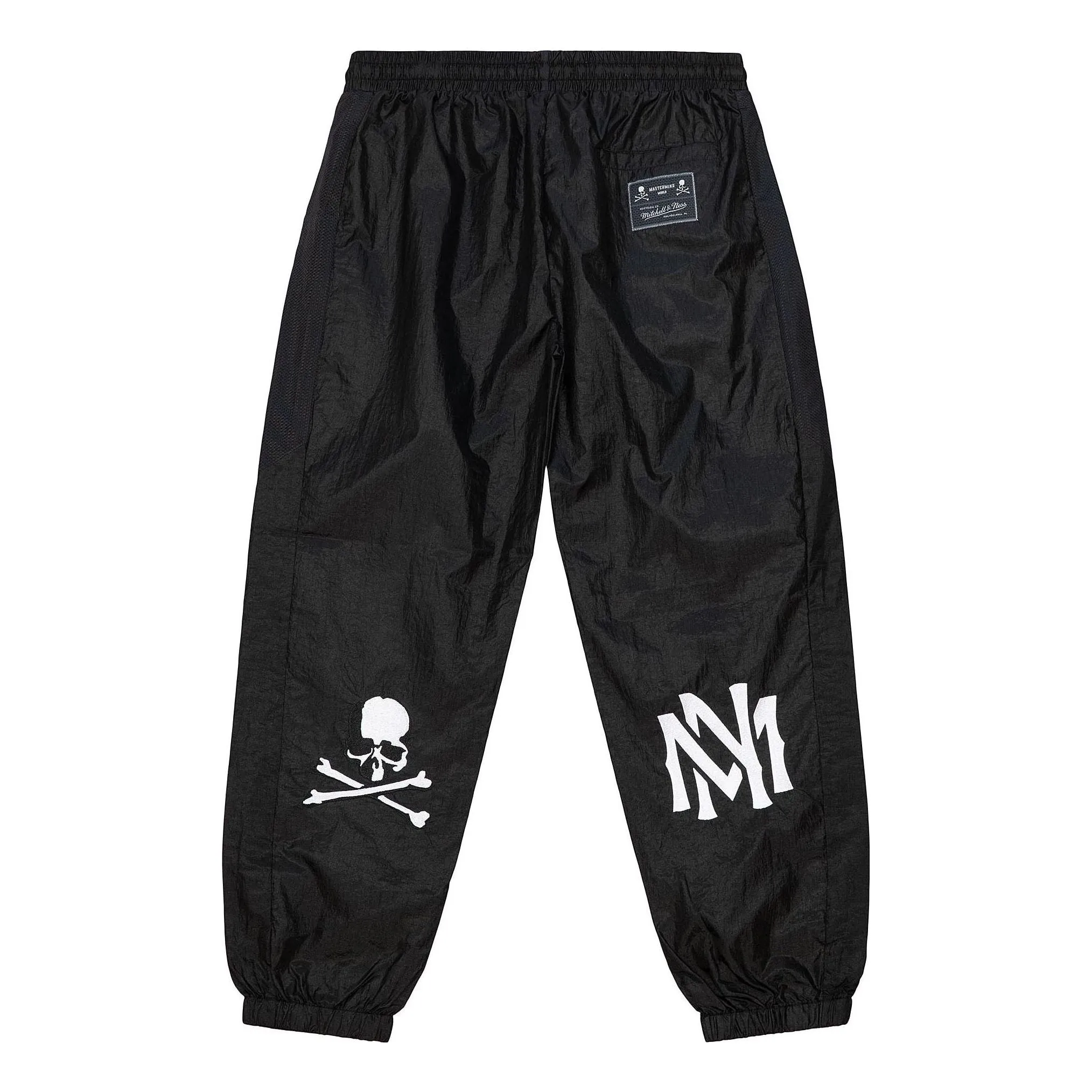 Mitchell & Ness x MasterMind FW22 World Nylon Pants 'Black' PWUP5244-CLBYYPPPBLCK sold by KicksCrew product image thumbnail 2