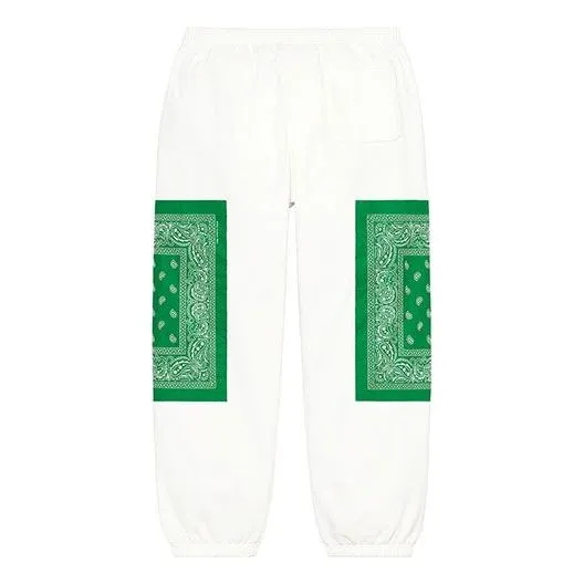 Supreme x The North Face Bandana Sweatpants 'White Green' SUP-SS22-865 sold by KicksCrew product image thumbnail 2