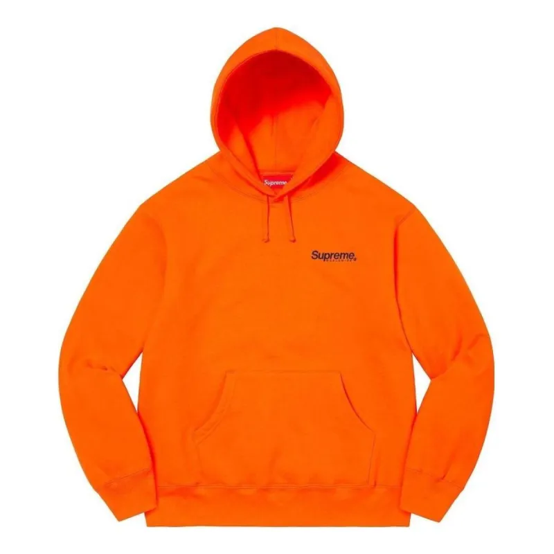 Supreme Worldwide Hooded Sweatshirt 'Orange Black' SUP-SS23-087 sold by KicksCrew