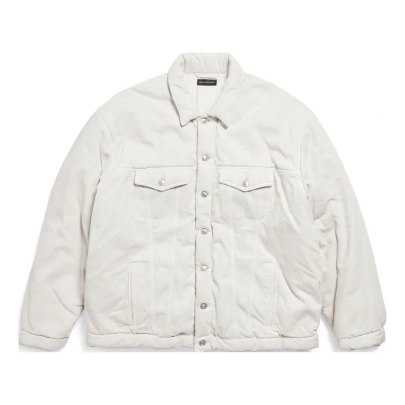 Balenciaga Padded Jacket 'White' 681689TNW039020 sold by KicksCrew
