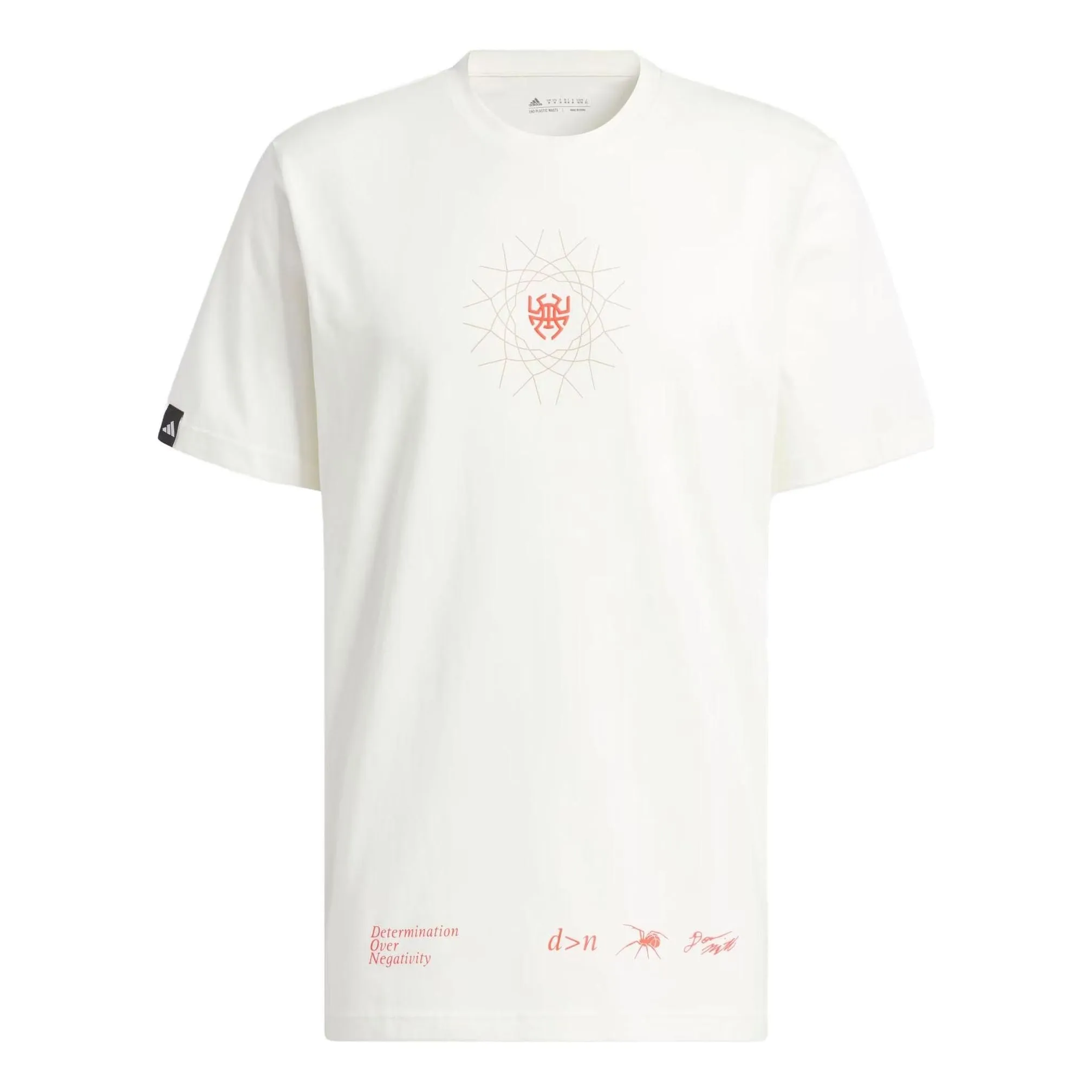 adidas Donovan Mitchell Graphic T-Shirt 'White Pink' II7786 sold by KicksCrew