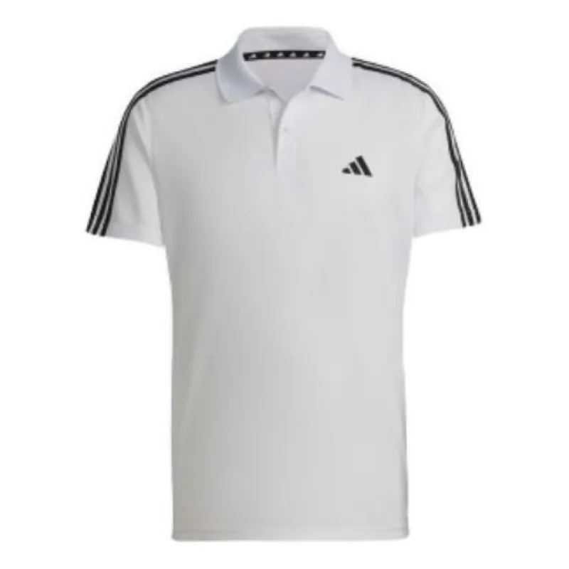 adidas Train Essentials Piqué 3-Stripes Training Polo Shirt 'White' IB8109 sold by KicksCrew