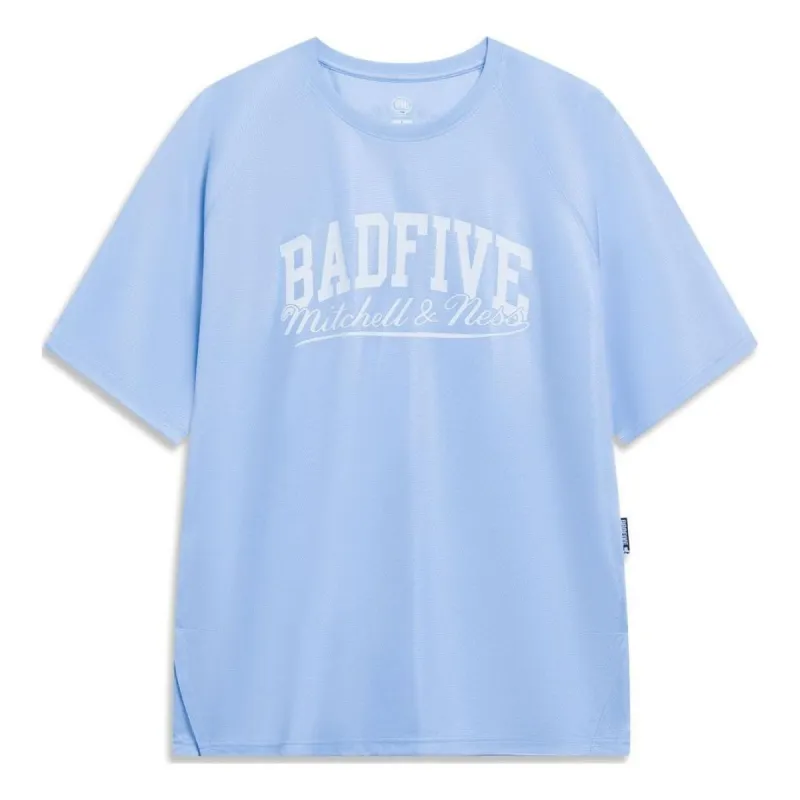 Li-Ning BadFive Logo T-shirt 'Light Blue White' ATST087-3 sold by KicksCrew