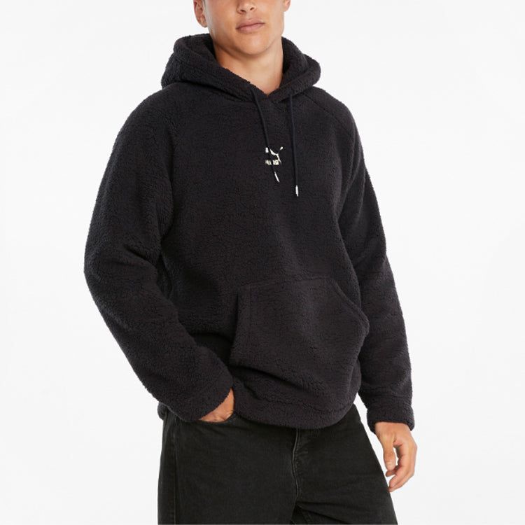 Puma Classics Sherpa Hoodie 'Black' 533122-01 sold by KicksCrew product image thumbnail 4