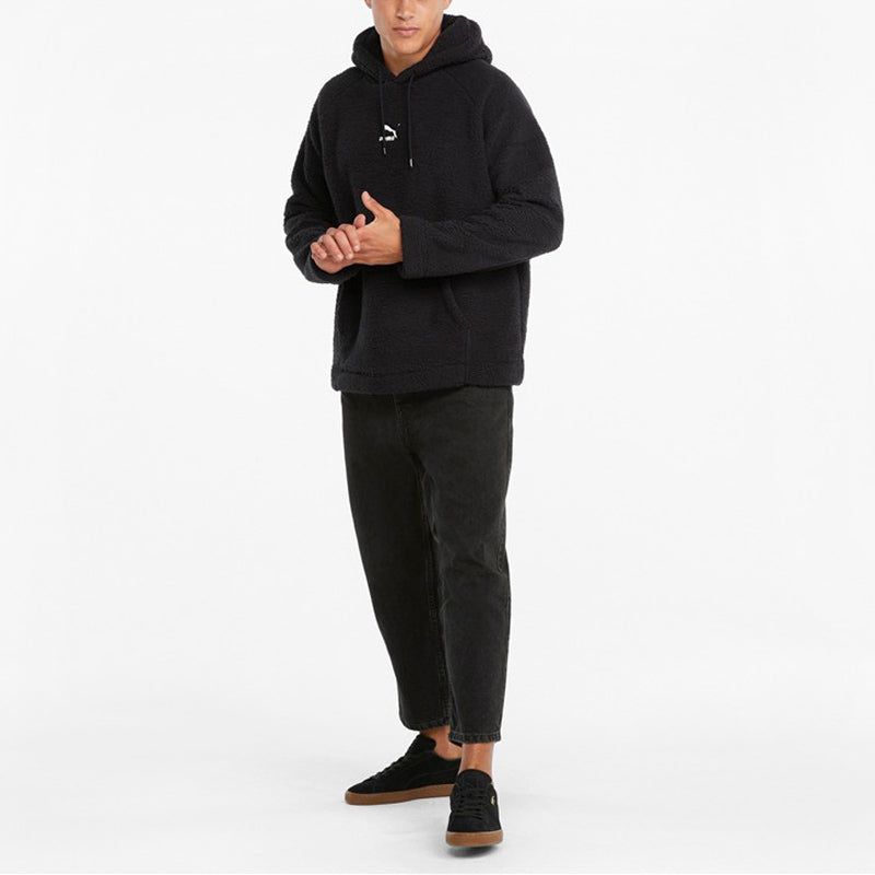 Puma Classics Sherpa Hoodie 'Black' 533122-01 sold by KicksCrew product image thumbnail 3