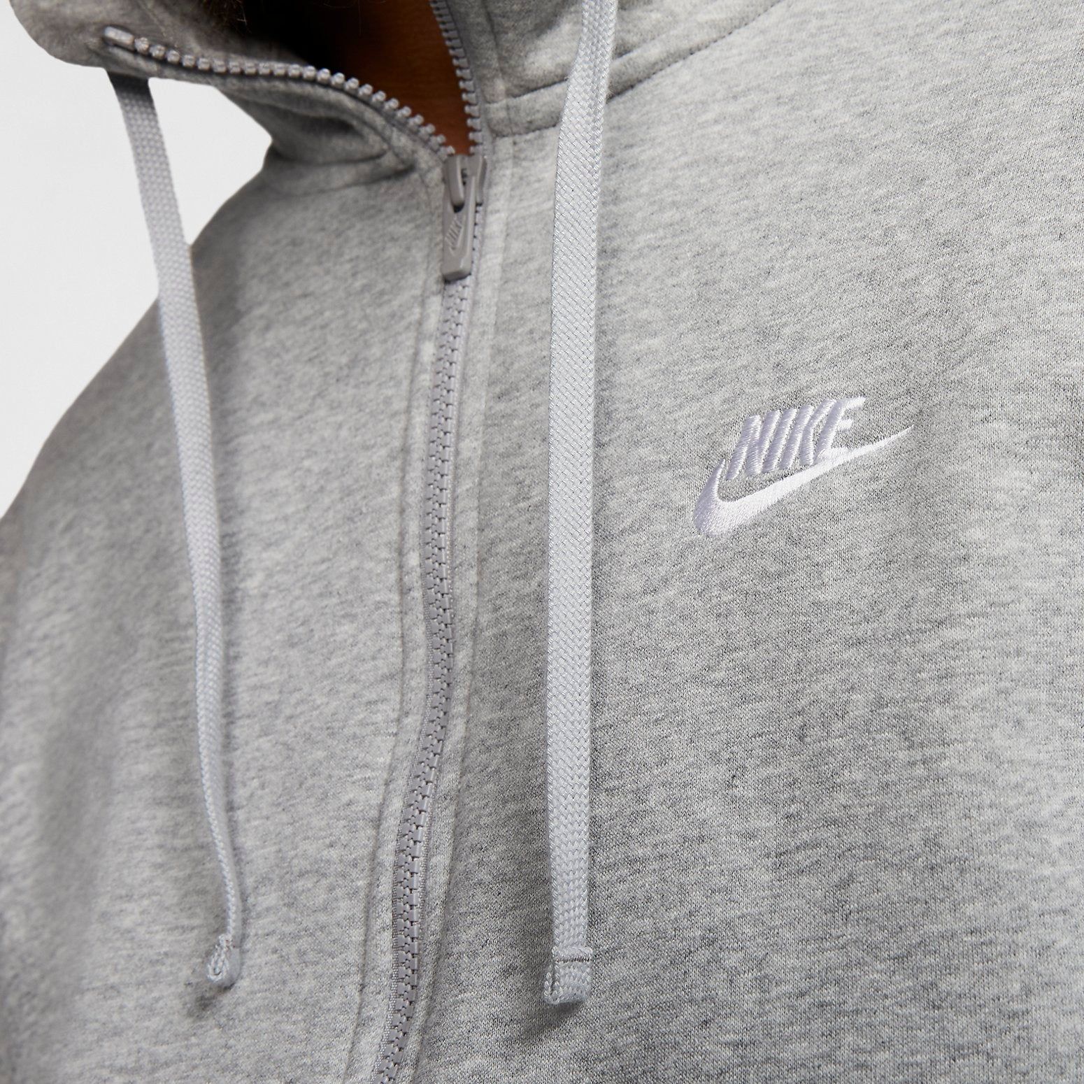 Nike Sportswear Club Logo Hoodie 'Grey' BV2646-063 sold by KicksCrew product image thumbnail 3