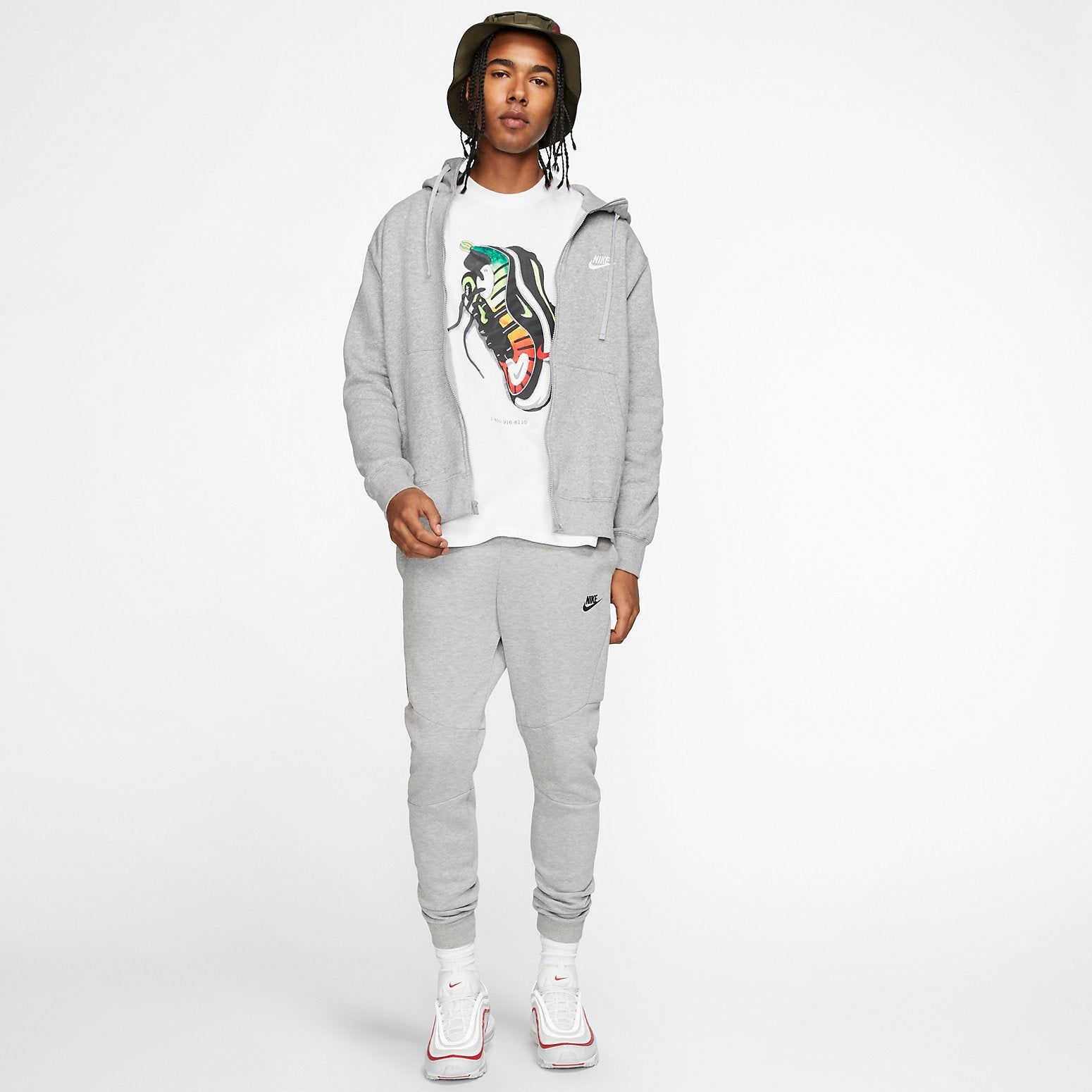Nike Sportswear Club Logo Hoodie 'Grey' BV2646-063 sold by KicksCrew product image thumbnail 6