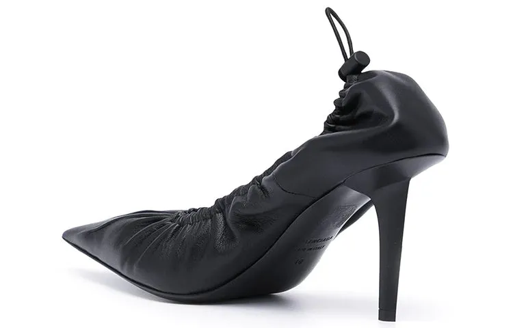 (WMNS) Balenciaga Scrunch Knife 80mm Pump Heels 'Black' 636612WA2M01000 sold by KicksCrew product image thumbnail 3