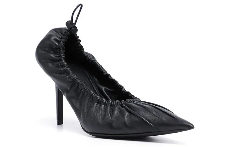 (WMNS) Balenciaga Scrunch Knife 80mm Pump Heels 'Black' 636612WA2M01000 sold by KicksCrew product image thumbnail 2