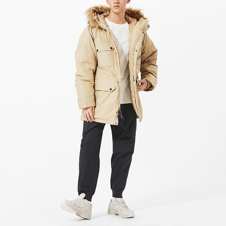 New Balance Classic Down Jacket 'Beige Brown' AMJ13329-HNA sold by KicksCrew product image thumbnail 3