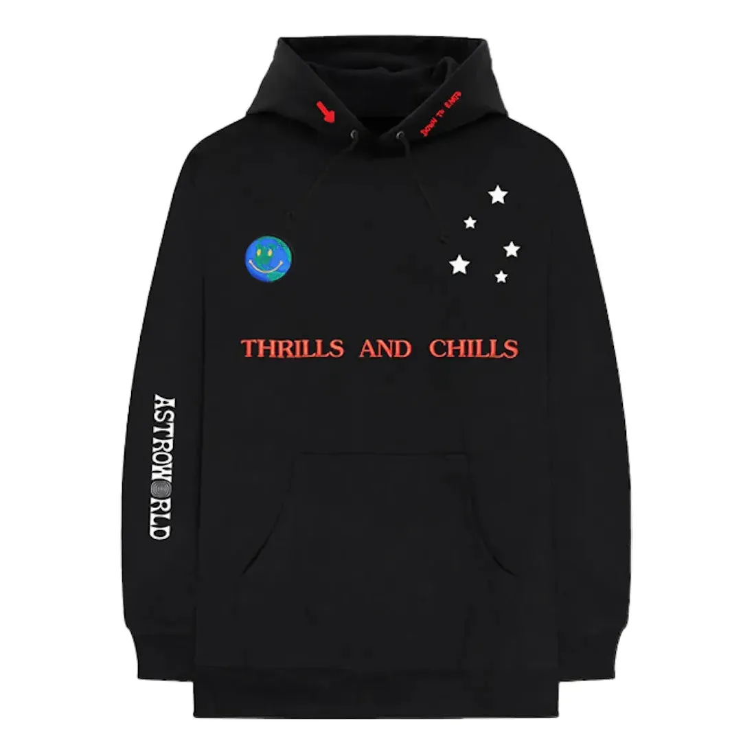 Travis Scott Astroworld World Peace Hoodie 'Black' 83665-107 sold by KicksCrew