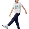 (GS) ASICS Lifestyle Graphic T-shirt 'White Multi' 332241173036-10 sold by KicksCrew