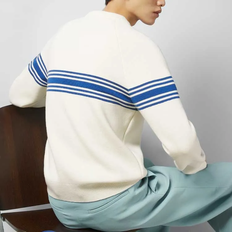 Gucci Knit Wool Sweater With Square GG 'Ivory Blue' 763398-XKDO1-9174 sold by KicksCrew product image thumbnail 4