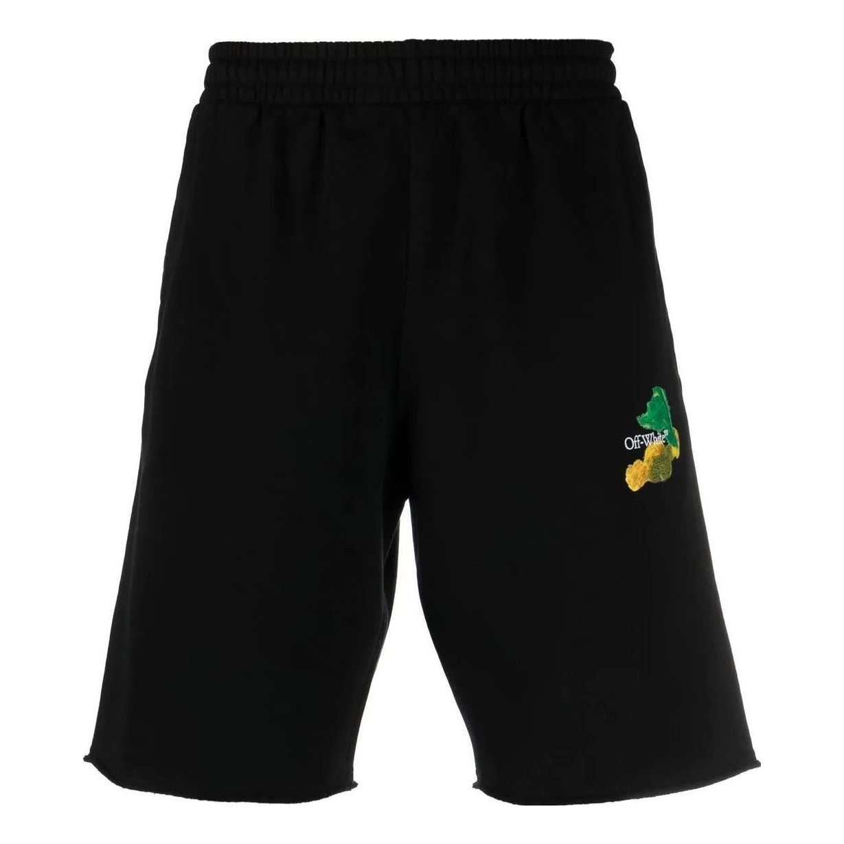 Off-White Brush Arrow Bermuda Shorts 'Black' OMCI006S23FLE0021084 sold by KicksCrew
