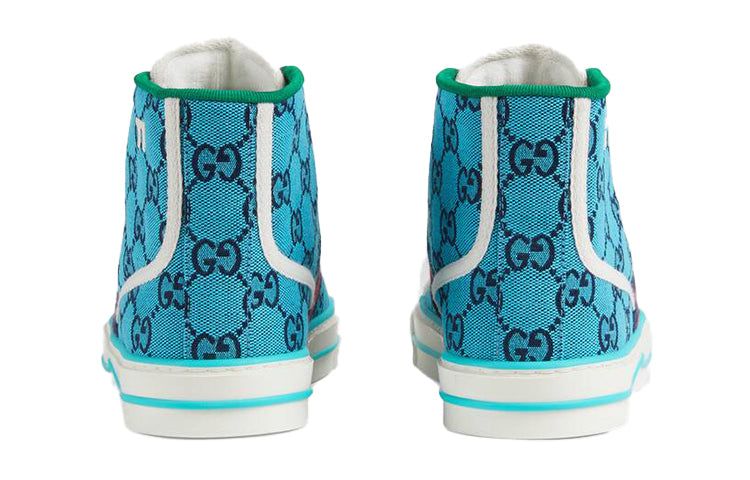 (WMNS) GUCCI Tennis 1977 High Top Sneakers 'Blue' 663679-2UZL0-4280 sold by KicksCrew product image thumbnail 4