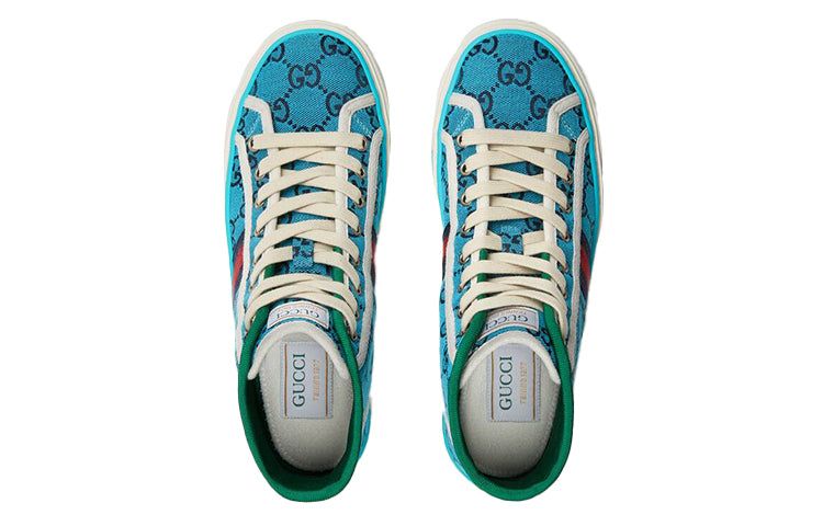 (WMNS) GUCCI Tennis 1977 High Top Sneakers 'Blue' 663679-2UZL0-4280 sold by KicksCrew product image thumbnail 3