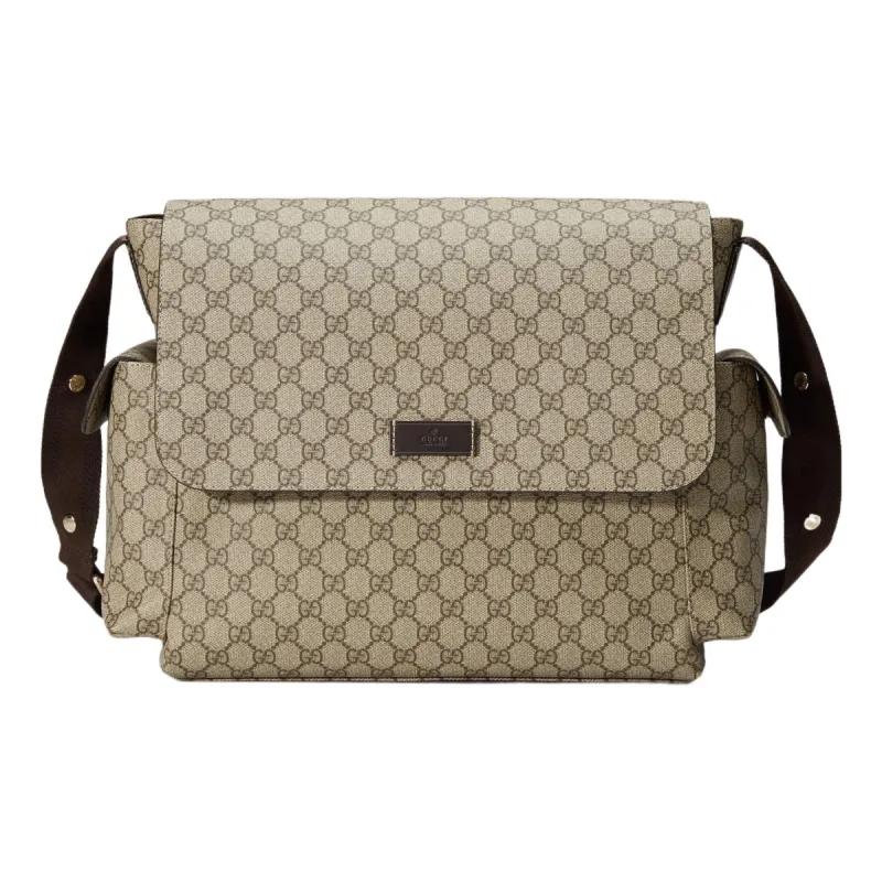 Gucci GG Supreme Plus Diaper Bag 'Beige Brown' 211131-KGDIG-8588 sold by KicksCrew