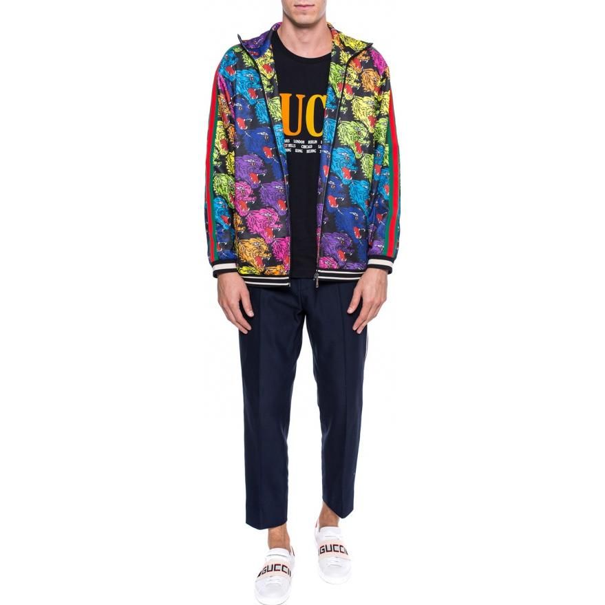 Gucci Panther Face Technical Jersey Jacket 'Multicolor' 526577-X9X26-1082 sold by KicksCrew product image thumbnail 2