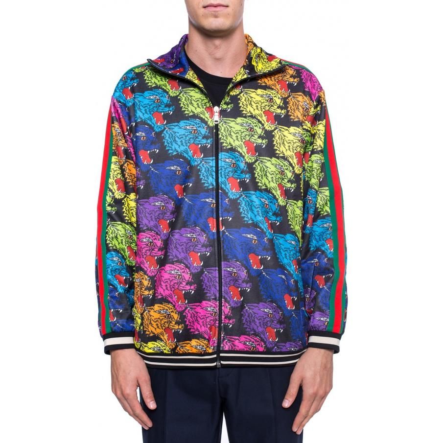 Gucci Panther Face Technical Jersey Jacket 'Multicolor' 526577-X9X26-1082 sold by KicksCrew product image thumbnail 3