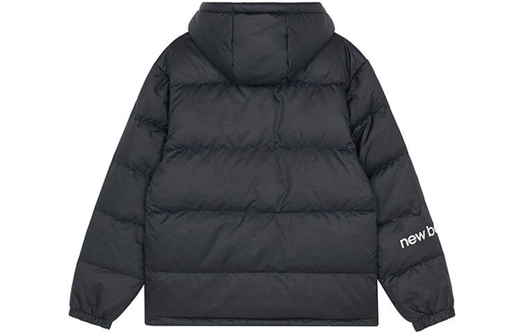 New Balance Logo Print Down Jacket 'Black Orange' AMJ13334-BK sold by KicksCrew product image thumbnail 2