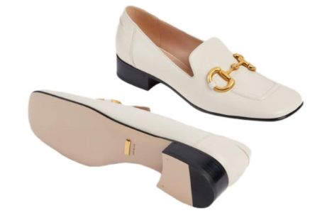 (WMNS) GUCCI Loafer with Horsebit 'White' 700064-C9D00-9022 sold by KicksCrew