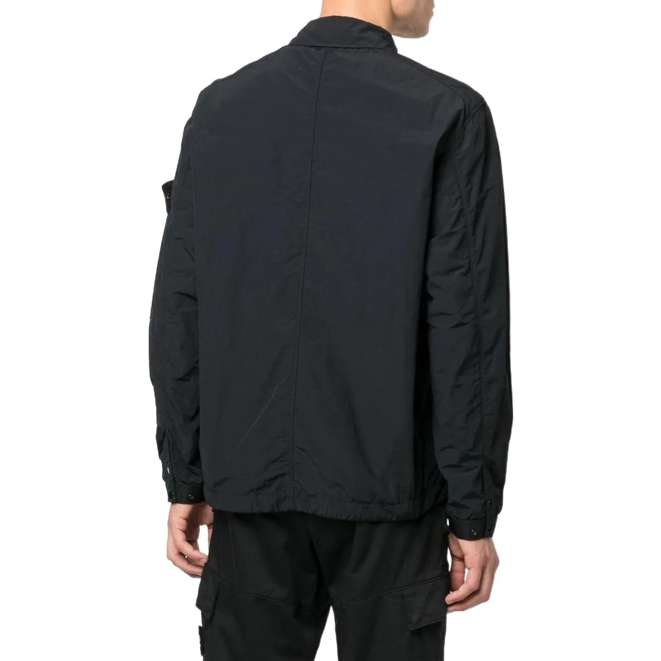 STONE ISLAND Garment Dyed Naslan Light Overshirt 'Black' 771510303-V0029 sold by KicksCrew product image thumbnail 3