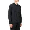 STONE ISLAND Garment Dyed Naslan Light Overshirt 'Black' 771510303-V0029 sold by KicksCrew