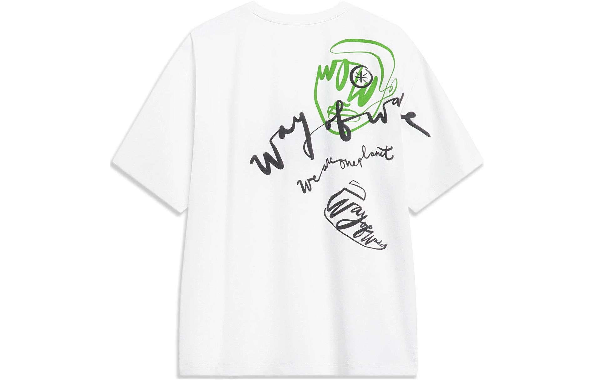Li-Ning x Salventius Way Of Wade Graphic T-shirt 'White' AHST339-2 sold by KicksCrew product image thumbnail 2