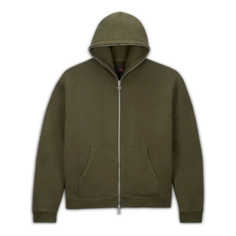 Air Jordan x Travis Scott Full Zip Hooded Jacket Asia Sizing 'Military Green' DZ5501-325 sold by KicksCrew