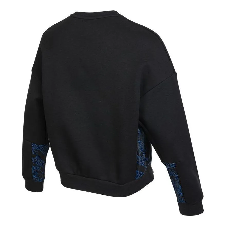 (WMNS) adidas Crew Sweatshirt 'Black Blue' HE2917 sold by KicksCrew product image thumbnail 2