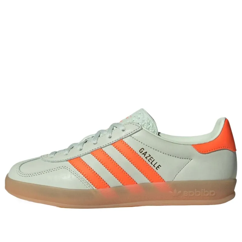 (WMNS) adidas Gazelle Indoor 'Linen Green Solar Orange' IF6982 sold by KicksCrew
